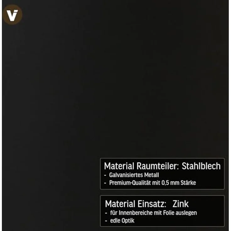 VIVANNO Pflanzkübel Pflanzkübel Raumteiler pulverbeschichtetes Stahlblech "Elemento" – Bild 7