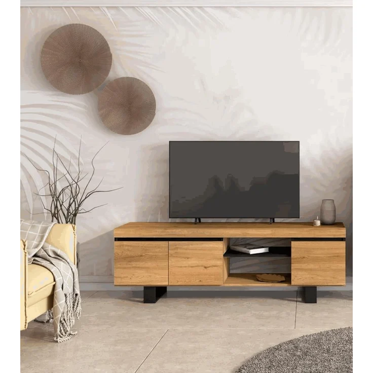Skraut Home TV-Möbel mit Mehreren Stauraum, 160 x 40 x 53 cm – Bild 1