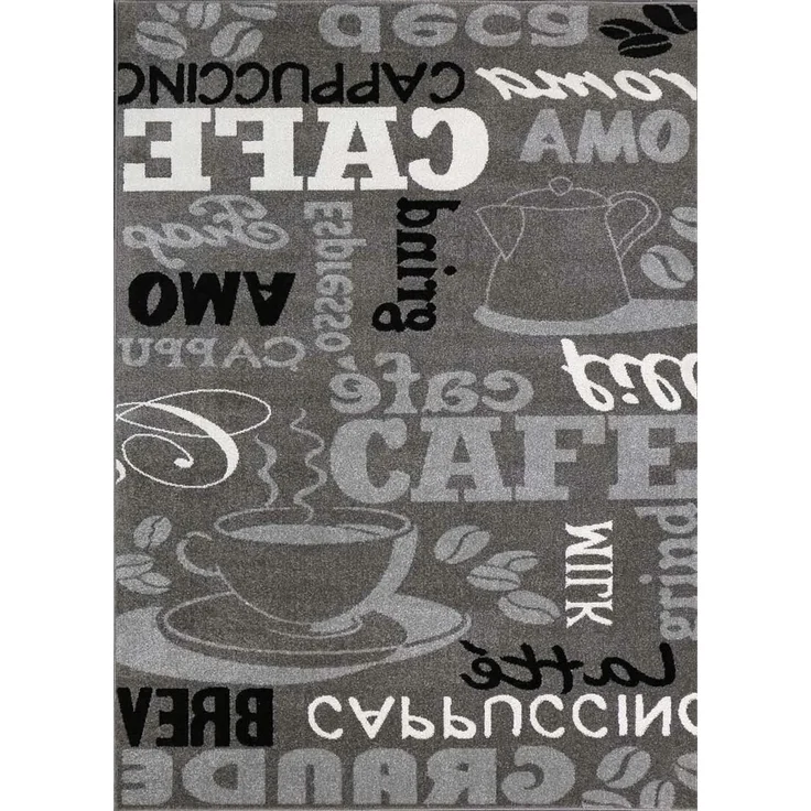 Vimoda Küchenläufer Trendiger Kaffee Teppich, Rechteckig, Höhe: 5 mm, Muster Kaffee, Kaffeetasse, Cappuccino, Küche, Esszimmer, Flur – Bild 7