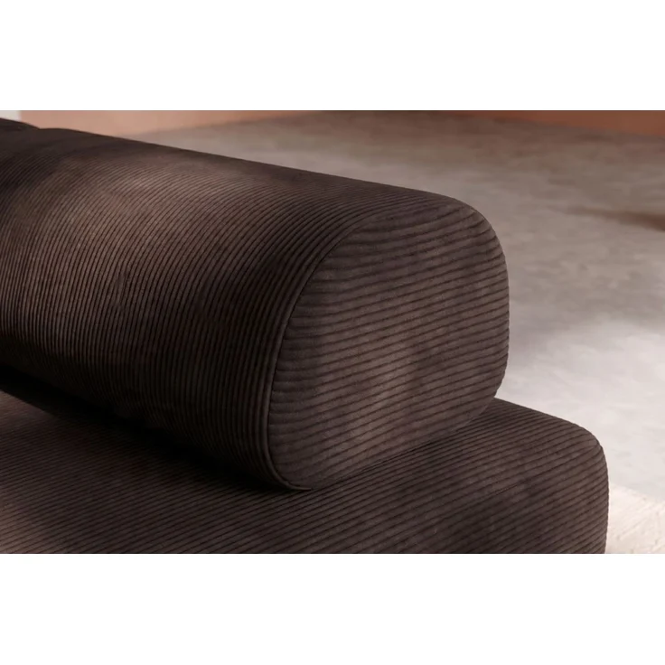 Brauner Cord-Sessel – Bild 2