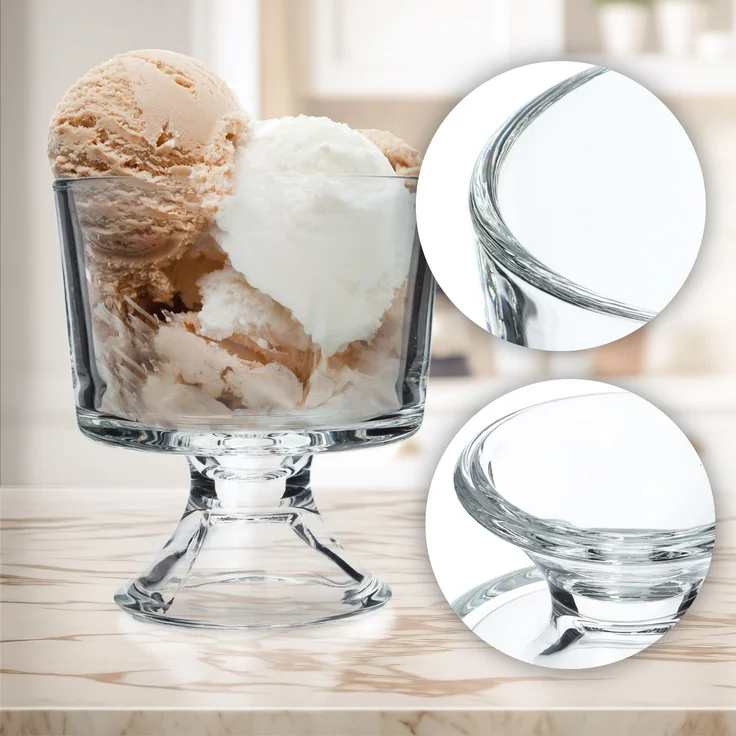KADAX 12x Eis-Dessertbecher 280 ml Eisbecher-Set aus Glas – Bild 5