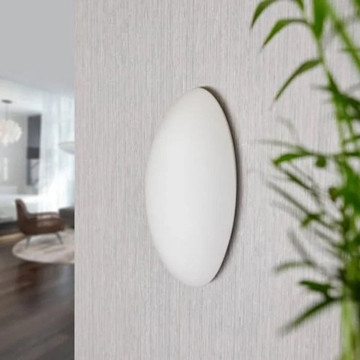 Lucande Wandleuchte Jemima, Glas Weiß IP20, 1 x 40 W – Bild 3