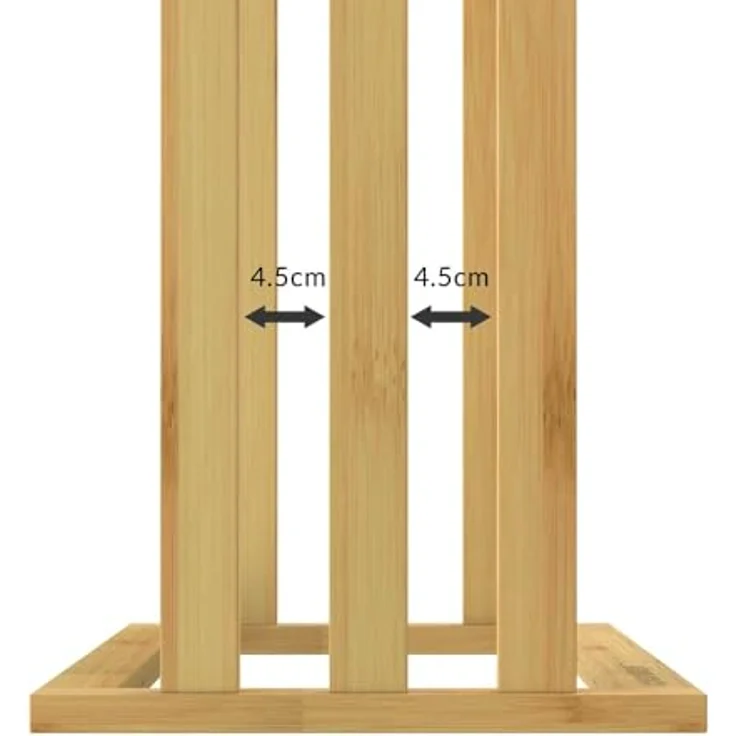 Casaria Handtuchständer, Stehend Holz 2er Set Handtuchhalter Ohne Bohren Bad Ablage Bambus – Bild 6