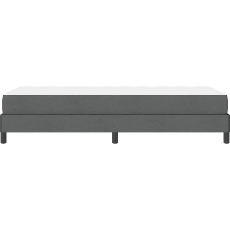 vidaXL Boxspringbett mit Matratze Dunkelgrau 90 x 200 cm Stoff 3398459 – Bild 3