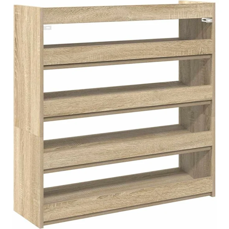 vidaXL Schuhregal Sonoma-Eiche 80x25x81 cm Holzwerkstoff 859907 – Bild 5