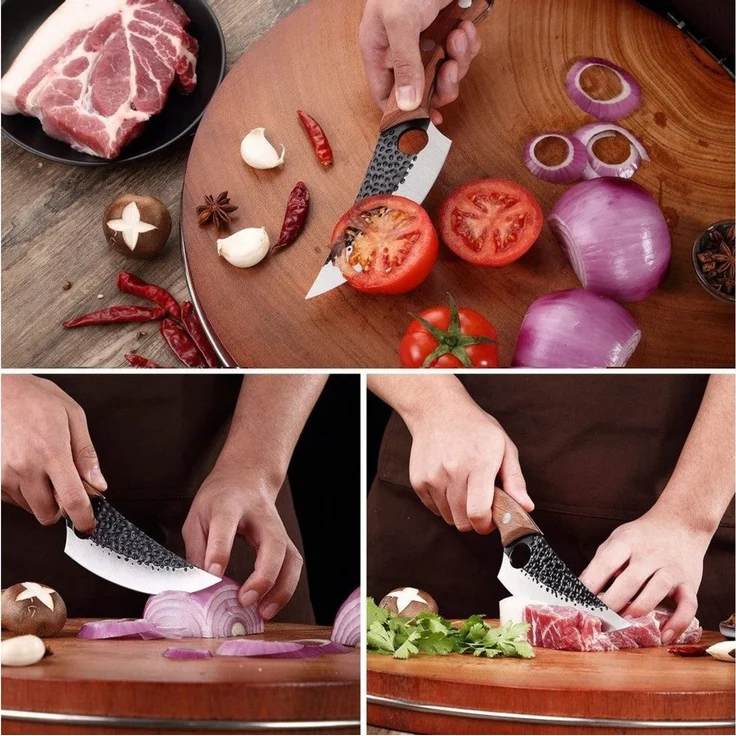 FANNOU Spickmesser Küchenmesser Scharf, Klingenlänge 14,5 cm, Ausbeinmesser für Gemüse und Fleisch, Knife Perfekt zum Schneiden – Bild 4