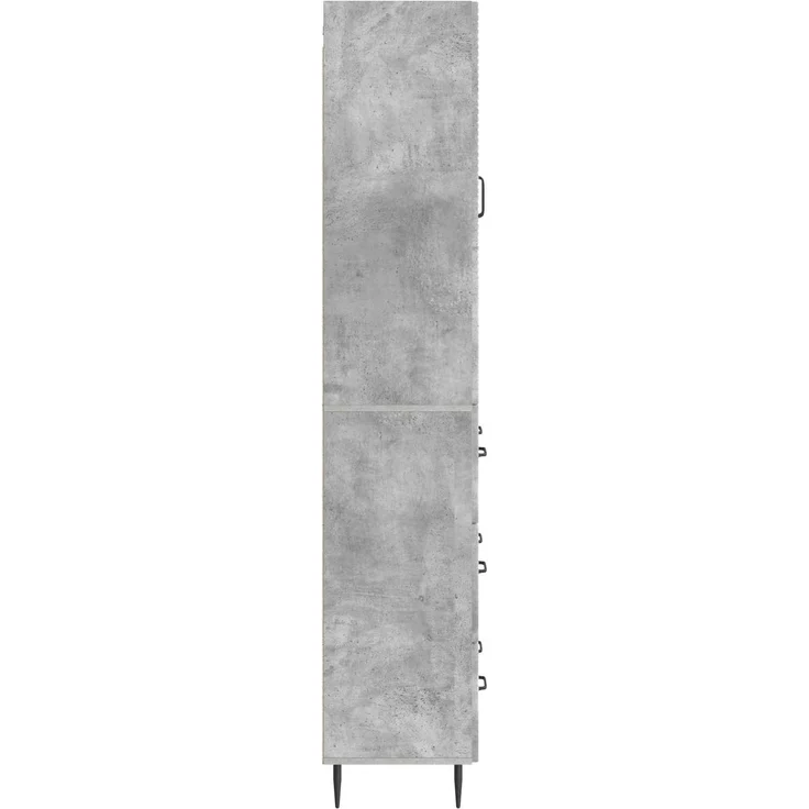 vidaXL Schrankset 2 pcs Betongrau 66 x 34,5 x 90 cm Holzwerkstoff 3416640 – Bild 5