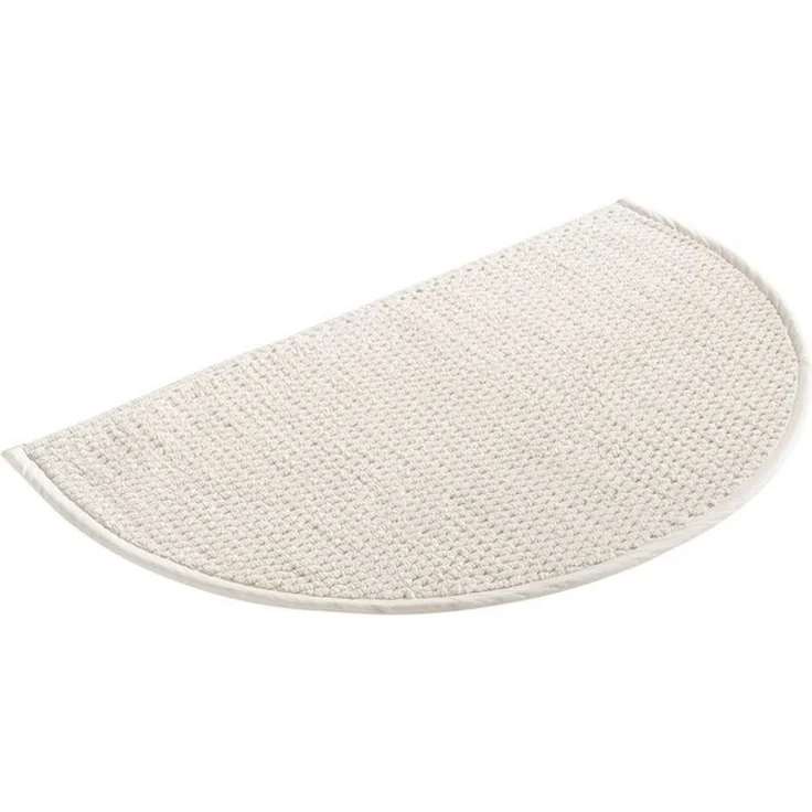 OTTO home Badematte Dalia, Badvorleger, Badezimmer Teppich, Höhe 4 mm, fußbodenheizungsgeeignet, strapazierfähig, Baumwolle, halbrund, Baumwolle, Badteppich, Badematten auch als 2-teiliges Set erhältlich – Bild 4