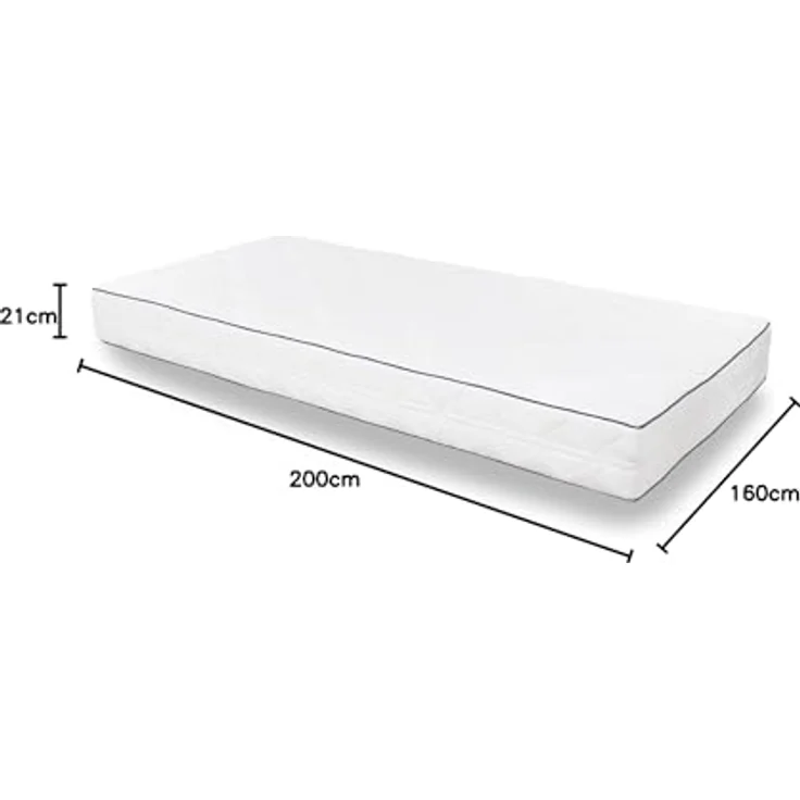 7 Zonen Matratze Sleezzz Superior 160 x 200 cm, Höhe 21 cm, Härtegrad H3/H4 – Bild 4