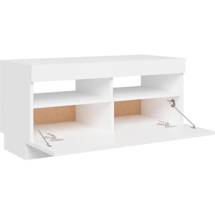 vidaXL TV-Schrank mit LED-Leuchten Weiß 80x35x40 cm 804445 – Bild 9