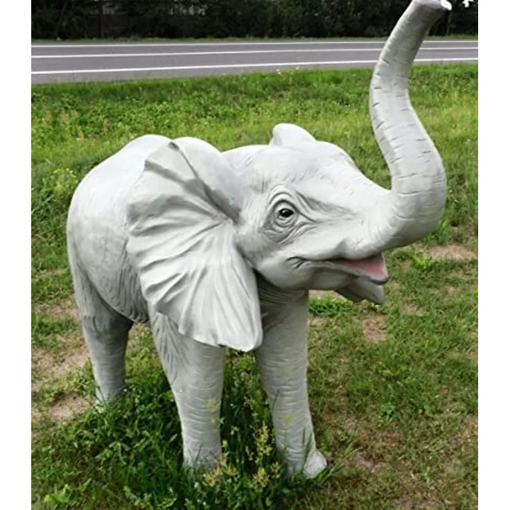 XXL Elefant Kind BABY 180cm lebensgross Gartendekoration Garten Deko Figur -Neu