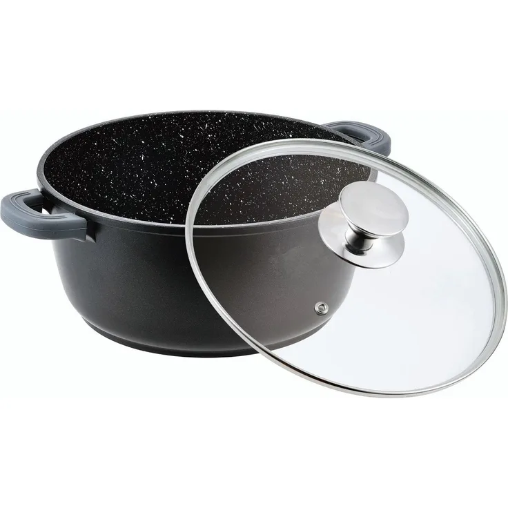 13 L Kochtopf Suppentopf Antihaft Induktion Schmortopf 36 cm Aluguss Bratentopf