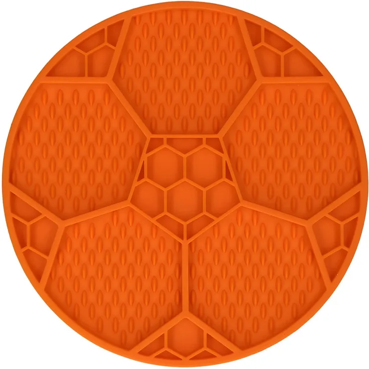 Eat Slow Live Longer Leckmatte Fußball orange (Limited Edition EM)