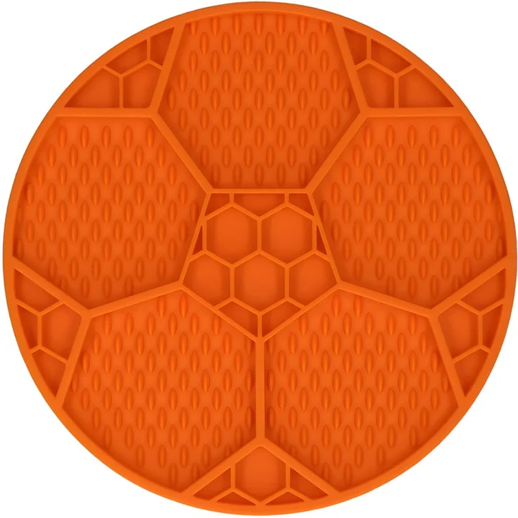 Eat Slow Live Longer Leckmatte Fußball orange (Limited Edition EM) – Bild 1