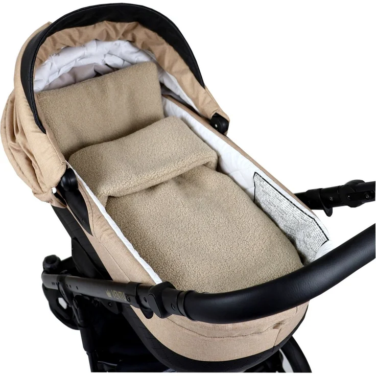 Babydecke BOUCLÉ 60x75 cm Winter Babydecke für Kinderwagen & Bett Weich, Warm DB, BabyLux, DB_60x75_Beige – Bild 3