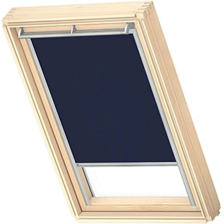 Verdunklungsrollo DKL S06 1100S, VELUX, verdunkelnd, ohne Bohren, in Führungsschienen, VELUX »Pick & Click!«, alufarbene Führungsschienen & Griffleiste – Bild 1