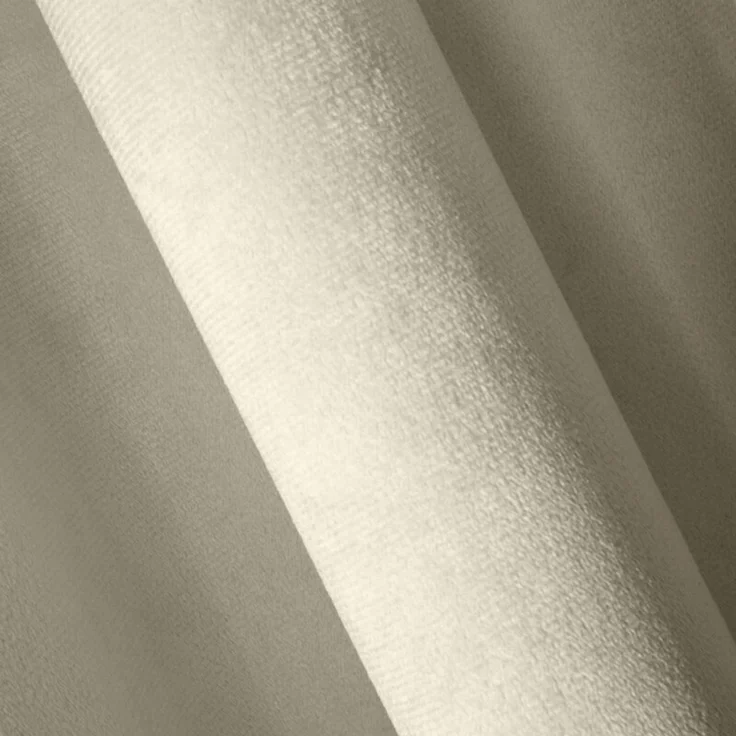 Design91 Samtvorhang, Ösen, Polyester beige, 140x250 cm – Bild 7