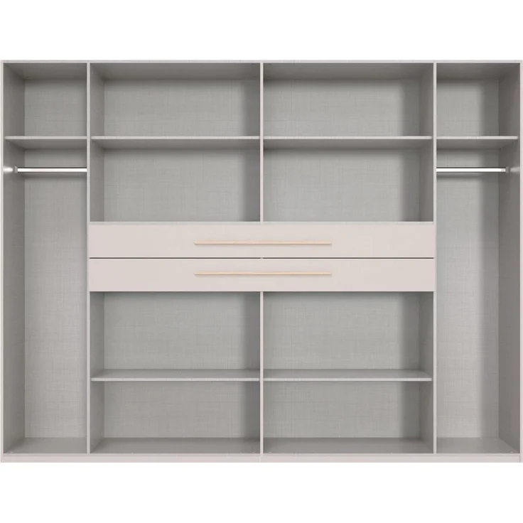 Wimex Drehtürenschrank Digit, erhältlich in den Breiten 180cm, 225cm oder 270cm (Schlafzimmer Schrank Bestseller in moderner Optik) Kleiderschrank inkl. zwei Schubkästen in zentraler Höhe – Bild 2