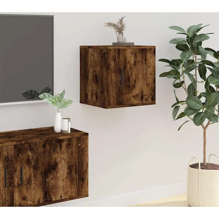 TV-Wandschrank, Fernsehschrank Räuchereiche 40 x 34,5 x 40 cm – Bild 1