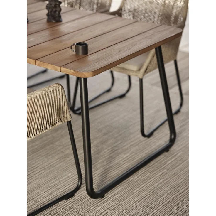 Brafab Nolli Gartenesstisch Aluminium/Teak – Bild 3