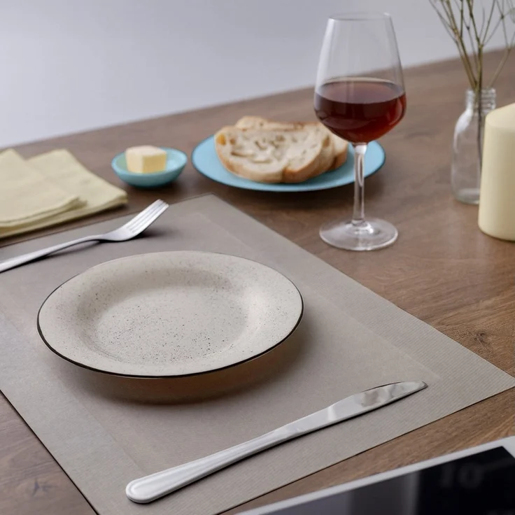 matches21 HOME & HOBBY Platzset Tischsets BORDA 8er Set Champagner als Tischuntersetzer, (8-St), Abwaschbare Platzsets als Tischunterlagen für Ess-Tisch Tisch-Deko – Bild 3