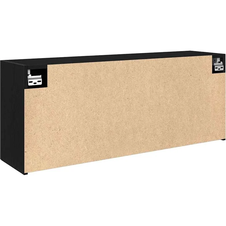 vidaXL Bad-Wandschrank Schwarz 100x25x40 cm Holzwerkstoff 860104 – Bild 7
