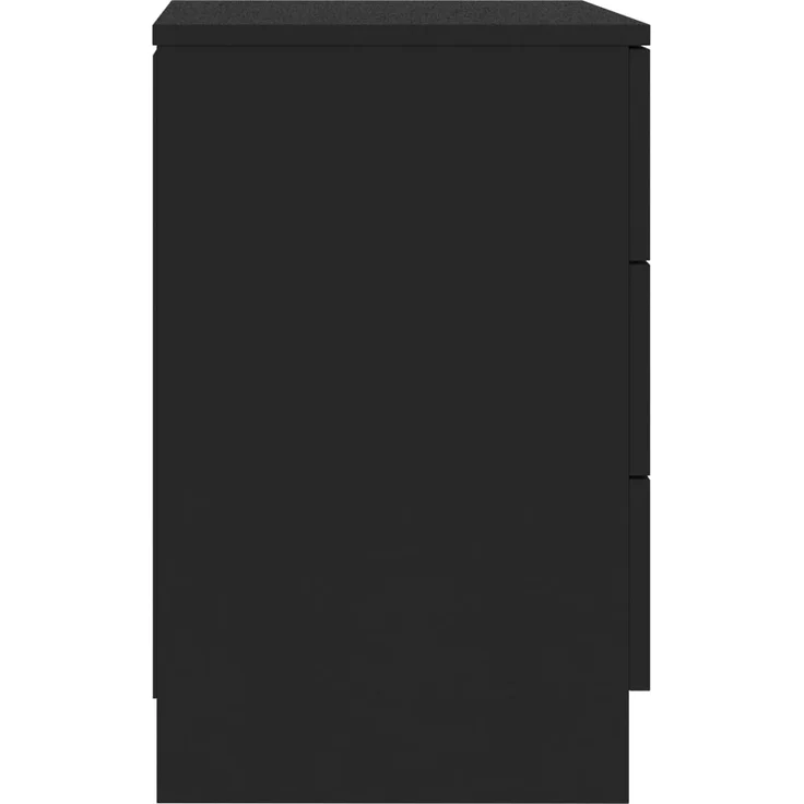 vidaXL Nachttisch Schwarz 38x35x56 cm Holzwerkstoff 800452 – Bild 4