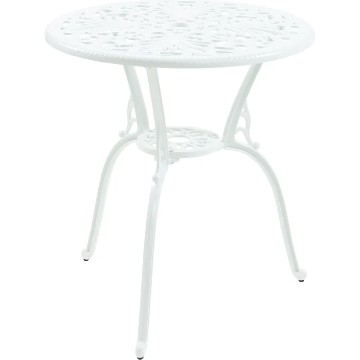 Bistro-Set Lupsam 3-tlg. Aluminiumguss Weiß [casa. pro] – Bild 5