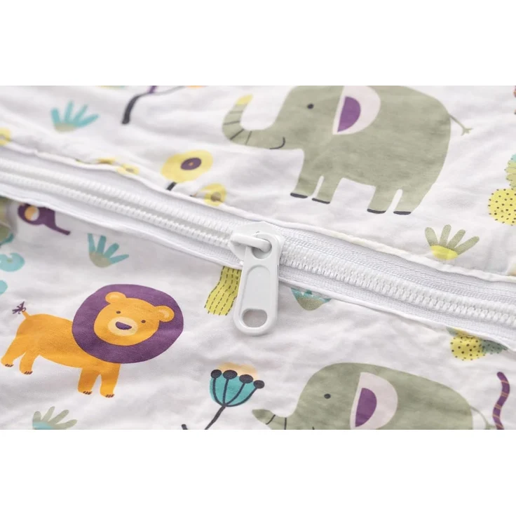 Soma Microfaser Bettwäsche 135x200 cm Bettbezug 135x200 cm Kopfkissenbezug 80x80 cm Kinder Safari – Bild 4