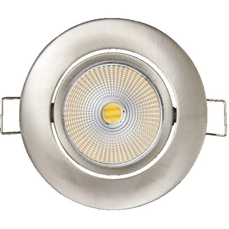LED Einbauleuchte 5068 Dim to Warm ni-geb, 9,5W 38° 350mA - 88x55mm - nickel-gebürstet - 9,5W - nickel-gebürstet - Flood 38° - Nobile AG