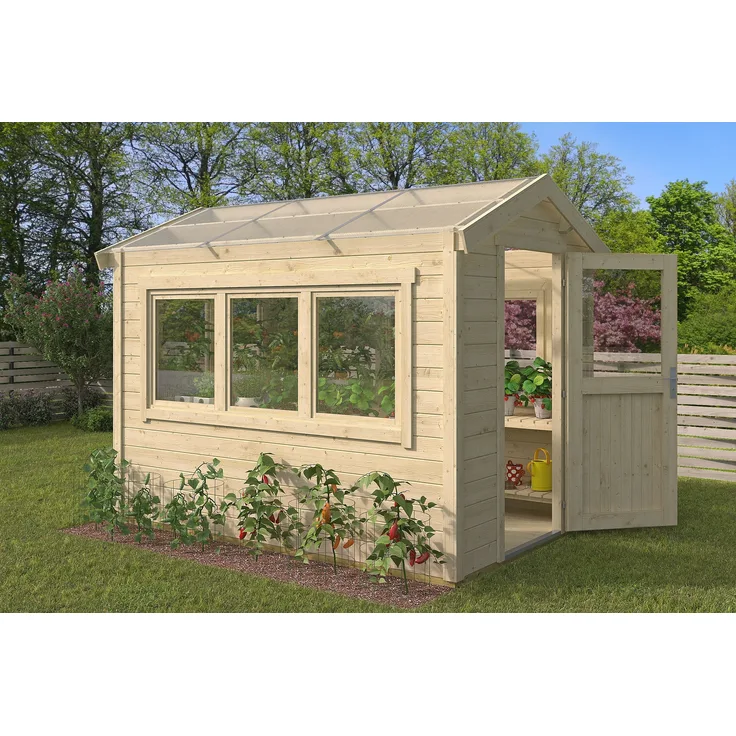 Fjordholz Gewächshaus aus Holz Modell 28 A
