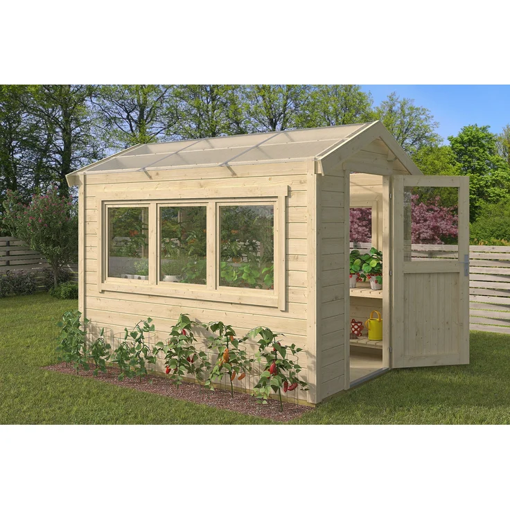 Fjordholz Gewächshaus aus Holz Modell 28 A – Bild 1