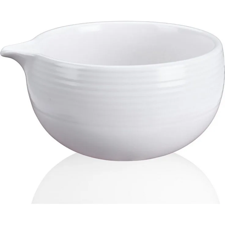 Goodwei Teeschale Matcha-Schale mit Ausgießer "Camellia White", 450 ml, 1-tlg, Keramik