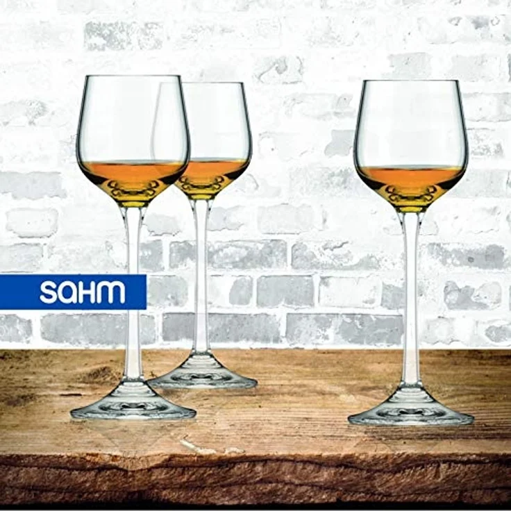 SAHM Likörglas Likörgläser Set 6 STK - 60 ml Likörgläser mit Stiel, Edles Glas – Bild 6