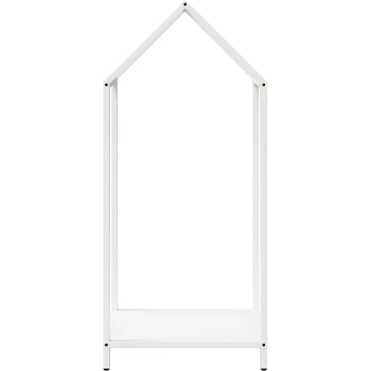vidaXL Brennholzregal Weiß 40x25x90 cm Kaltgewalzter Stahl 864296 – Bild 4
