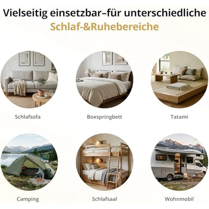 EGO HOME Matratzen Topper 160x190 cm, 5cm Höhe Matratzentopper aus Memory-Schaum Öko-TEX Zertifiziert, Abnehmbaren und Waschbaren Matratzenauflage für Boxspringbett Matratzen Schlafsofa – Bild 9
