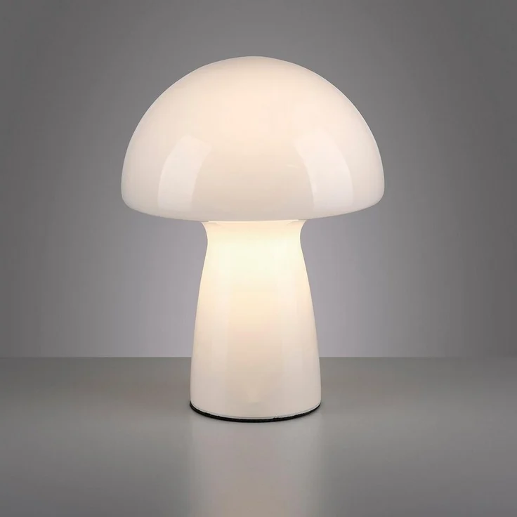 Paul Neuhaus Tischleuchte FUNGO, Weiß, Glas, Ø 21,5 x H 29 cm, ohne Leuchtmittel – Bild 2