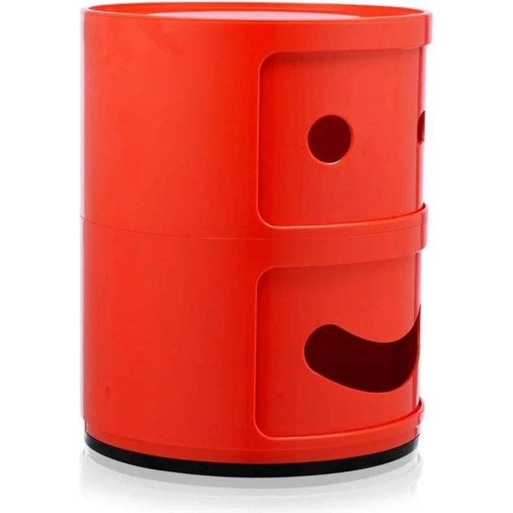 Kartell Componibili Container zwinkernd, Kunststoff, Rot, 32 x 32 x 40 cm – Bild 1