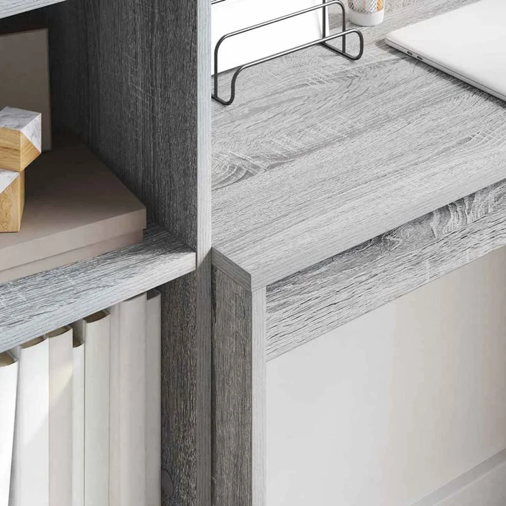 vidaXL Schreibtisch Graues Sonoma 90 x 40 x 76 cm 869399 – Bild 3