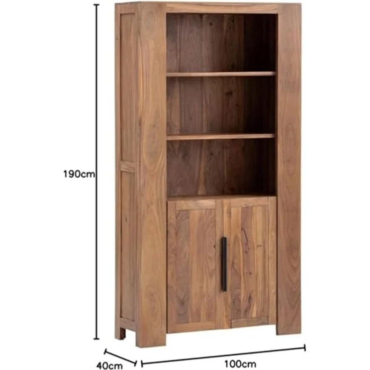 Bücherschrank Osbon Akazie – Natürliches Design & viel Stauraum – Bild 3