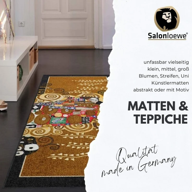 Salonloewe Fußmatte Fußmatte 50x75 Franz Anthrazit grau, Eingangsmatte normal, Höhe: 500 mm – Bild 2