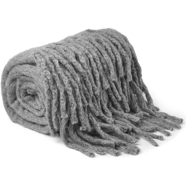 Meyco Uni Plaid Grey Melange Grau