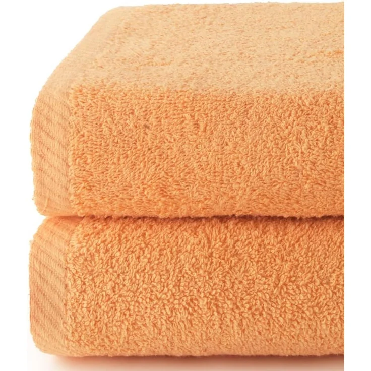 Top Towel - Plus - Große Badetücher - Badetücher - 2 Duschtücher - 100x150 cm 100 % Baumwolle - Papaya – Bild 2