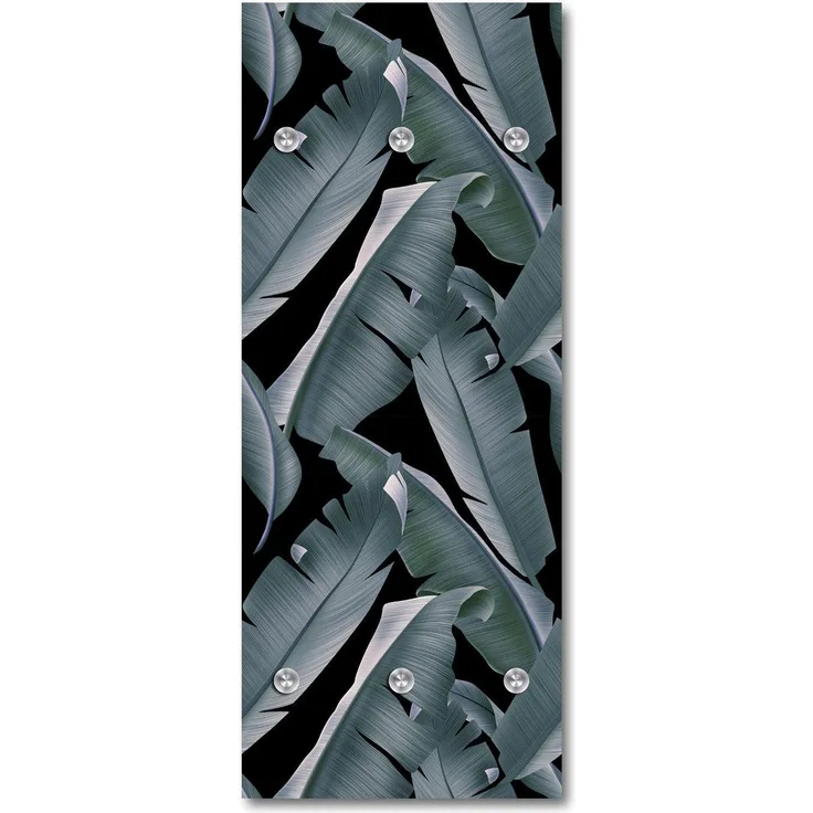 Queence Garderobe - "Kiowa" Druck auf hochwertigem Arcylglas inkl. Edelstahlhaken und Aufhängung, Format: 50x120cm