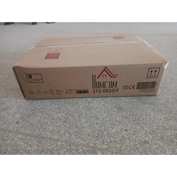 HOMCOM Kinderstuhl und Schreibtisch Set mit LED Lampe, Höhenverstellbar, Studientisch und Stuhl für Kinder, geneigte Tablett, Leseständer, Stiftebox, Schublade und Getränkehalter, Grau – Bild 4