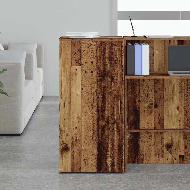vidaXL Lagerschrank Altholz-Optik 50x45x103,5 cm Holzwerkstoff 859049 – Bild 3