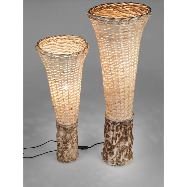 formano Holzsockel Rattan-Lampe schmal – Bild 2