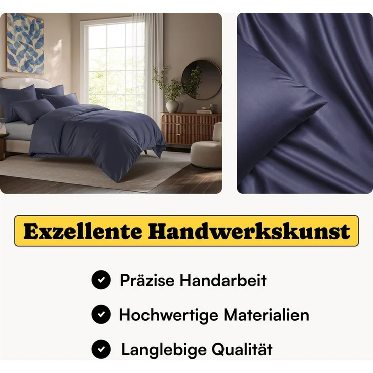 Seralino Spannbettlaken 100% Lyocell (Tencel), weiches, atmungsaktives Spannbetttuch, Gummizug: rundum, Geeignet für Matratzenhöhe bis 30 cm, besonders weich & atmungsaktiv. – Bild 2