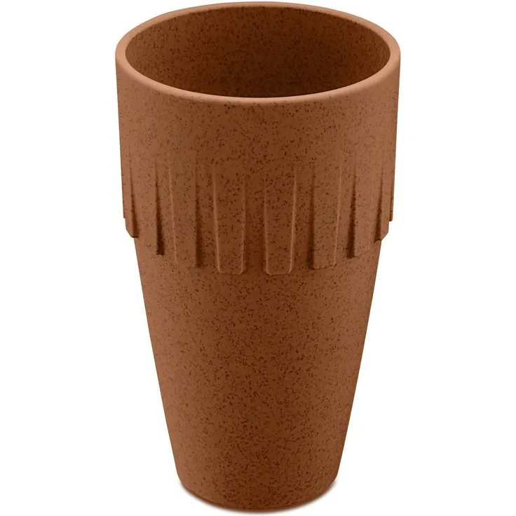 Koziol Becher Latte Connect, Kaffeebecher, Tasse, Kaffeetasse, Thermoplastischer Kunststoff, Organic Rusty Steel, 400 ml, 4081674