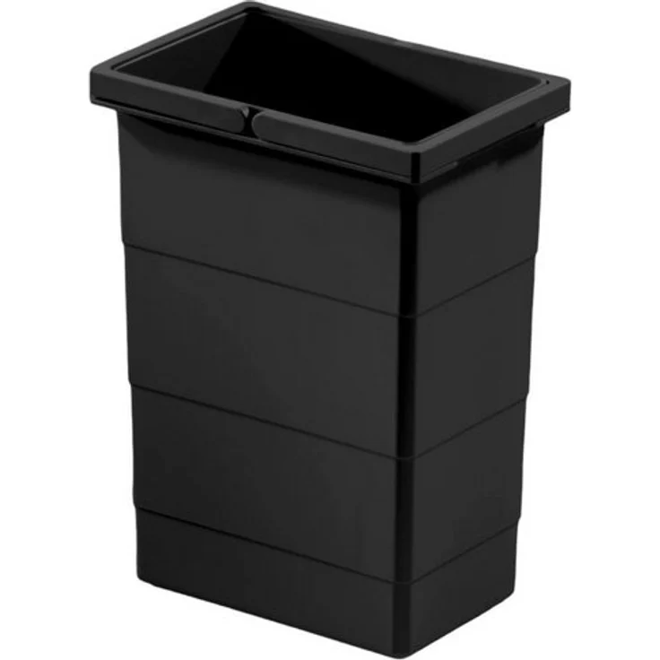 8 L Ersatzeimer 1225959 für Hailo Abfallsammler Raumspar Tandem (3642731) und + Raumspar Tandem S (3644931), schwarz – Bild 4